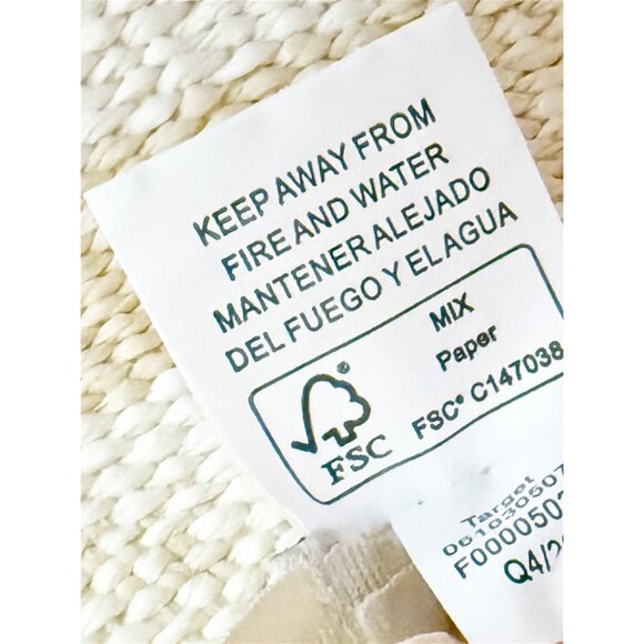 A New Day Striped Floppy Brim Beach Hat Cream Color S/M - Picture 6 of 9